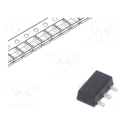 5 pcs x DIOTEC SEMICONDUCTOR - DI78L06UAB - IC: voltage regulator, LDO,linear,fixed, 6V, 0.1A, SOT89, SMD, ±5%