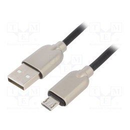 1 pcs x GEMBIRD - CC-USB2R-AMMBM-1M - Cable, USB 2.0, USB A plug,USB B micro plug, gold-plated, 1m