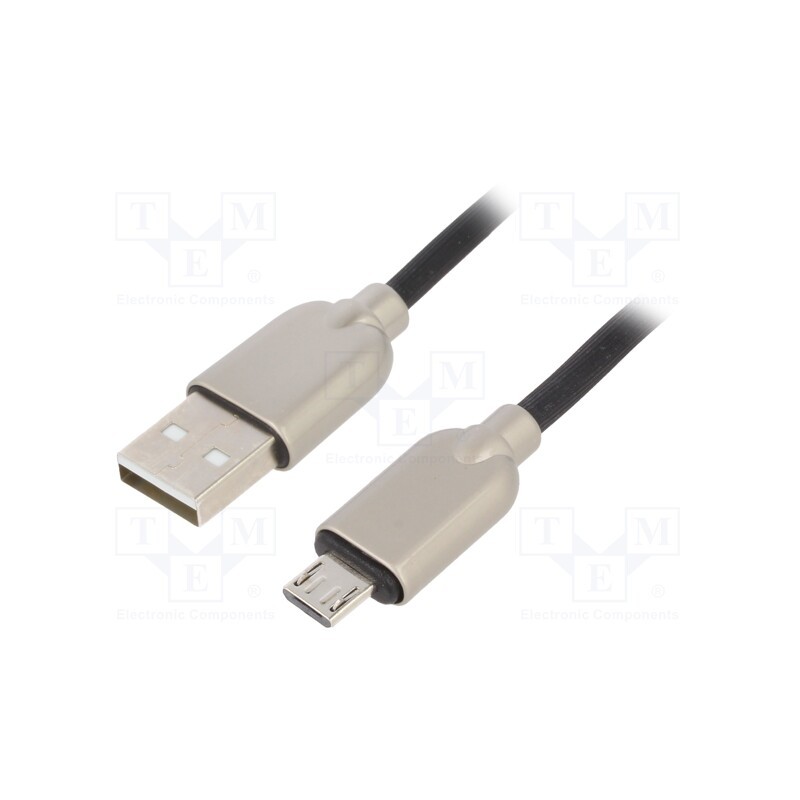 1 pcs x GEMBIRD - CC-USB2R-AMMBM-1M - Cable, USB 2.0, USB A plug,USB B micro plug, gold-plated, 1m