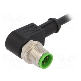 1 pcs x MURR ELEKTRONIK - 7000-12101-6140500 - Connection lead, M12, PIN: 4, angled, 5m, plug, 250VAC, 4A, -20÷85°C