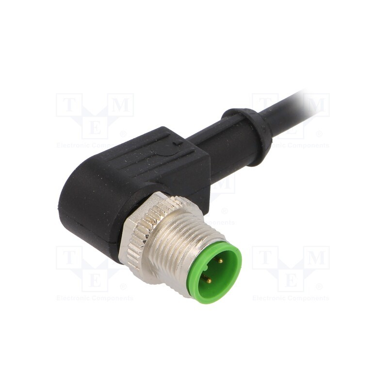 1 pcs x MURR ELEKTRONIK - 7000-12101-6140500 - Connection lead, M12, PIN: 4, angled, 5m, plug, 250VAC, 4A, -20÷85°C