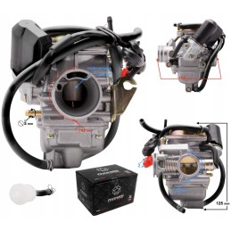 GY6 carburetor and atv 125cc 4t p 22 mm