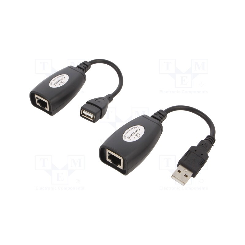 1 pcs x GEMBIRD - UAE-30M - USB extender, USB 1.1, RJ45 socket x2,USB A socket,USB A plug