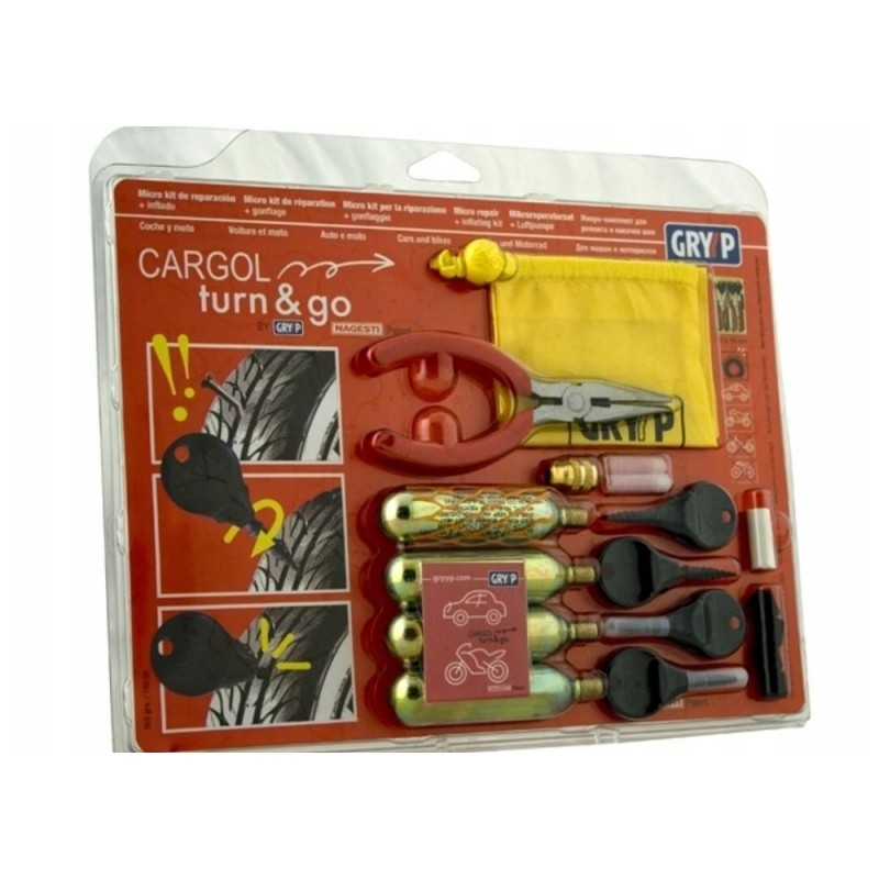 Gryyp tire repair kit for motorcycles, quads, etc