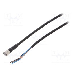 1 pcs x OMRON - XS3F-M8PUR3S2M - Connection lead, M8, PIN: 3, straight, Len: 2m, plug, 1A, -10÷80°C