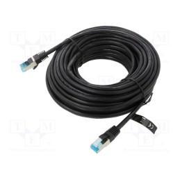 1 pcs x VENTION - VAP-B05-B1500 - Patch cord, F/UTP, 5e, stranded, Cu, PVC, black, 15m, 26AWG, shielded
