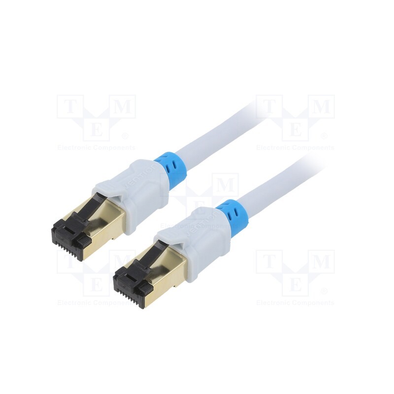 1 pcs x VENTION - VAP-A06-S200 - Patch cord, S/FTP, 6, OFC, PVC, grey, 2m, RJ45 plug,both sides