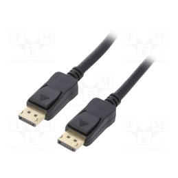 1 pcs x QOLTEC - 50584 - Cable, DisplayPort 1.4, DisplayPort plug,both sides, 0.5m, black