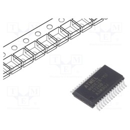1 pcs x MICROCHIP TECHNOLOGY - ATM90E26-YU-R - IC: power detector, SPI,UART, SSOP28, 2.8÷3.6V
