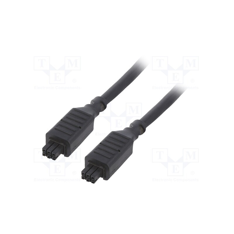 1 pcs x MOLEX - 2451300405 - Cable, Nano-Fit, female, PIN: 4, Len: 0.5m, 8A, Insulation: PVC, 20AWG