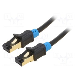 1 pcs x VENTION - VAP-A06-B1500 - Patch cord, S/FTP, 6, Cu, PVC, black, 15m, RJ45 plug,both sides