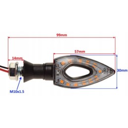 4x turn signal indicators for quad bike clamps