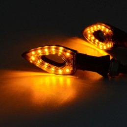 4x turn signal indicators for quad bike clamps