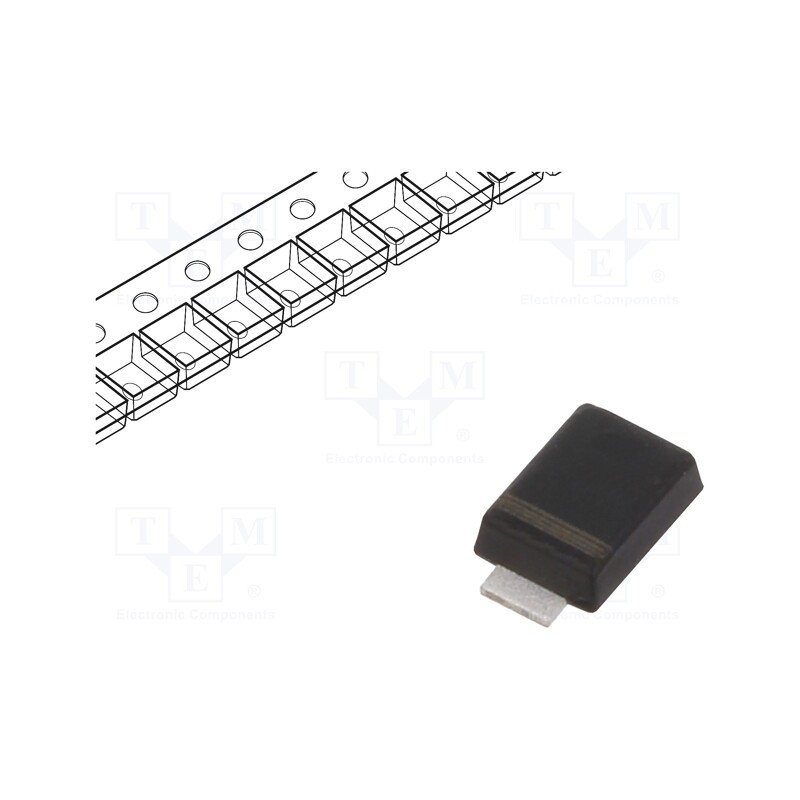 5 pcs x DC COMPONENTS - SS56F - Diode: Schottky rectifying, SMD, 60V, 5A, SMA flat,