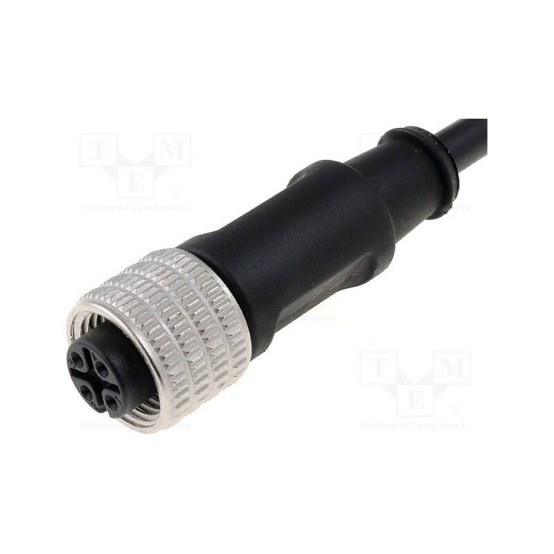 1 pcs x LUMBERG AUTOMATION - RKT 4-07/5 M - Connection lead, M12, PIN: 4, straight, 5m, plug, 250VAC, 4A, IP67