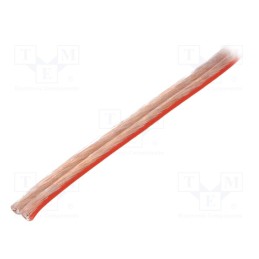 1 rol x LOGILINK - CA1079 - Wire: loudspeaker cable, stranded, CCA, transparent, unshielded
