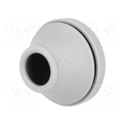 1 pcs x TRELLEBORG - 100194 - Grommet, Ømount.hole: 38mm, elastomer thermoplastic TPE, grey