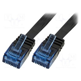 1 pcs x LOGILINK - CF2033U - Patch cord, U/UTP, 6, stranded, Cu, PVC, black, 1m, 32AWG