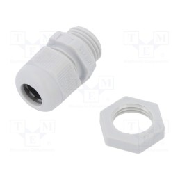 1 pcs x OBO BETTERMANN - V-TEC VM16+ LGR - Cable gland, M16, 1.5, IP68, polyamide, light grey, V-TEC VM