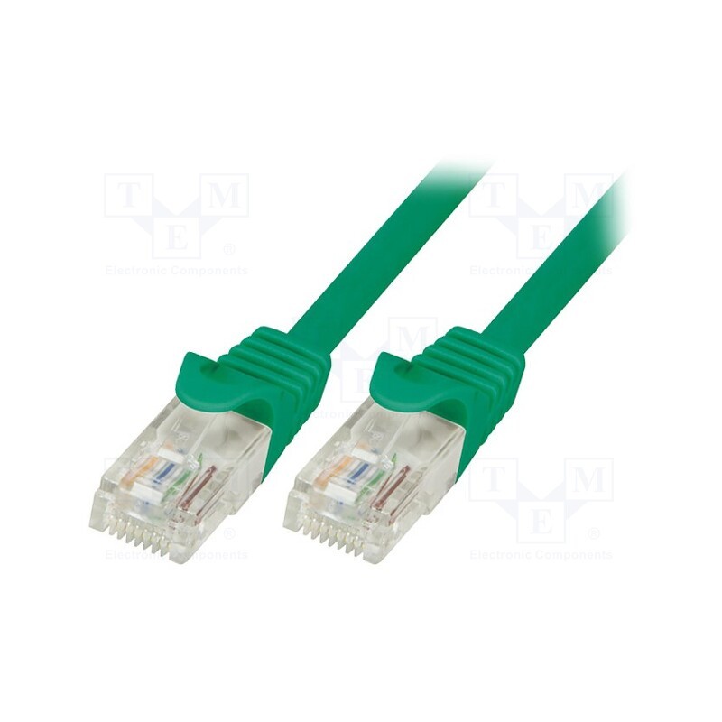 1 pcs x LOGILINK - CP2055U - Patch cord, U/UTP, 6, stranded, CCA, PVC, green, 2m, 24AWG