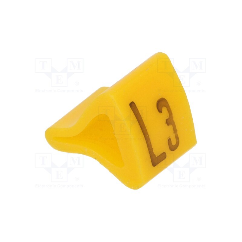 1 pcg x KURANT - MZ-1/L3 - Markers, Marking: L3, 1.7÷3.5mm, H: 7mm, A: 6mm, -30÷100°C, leaded