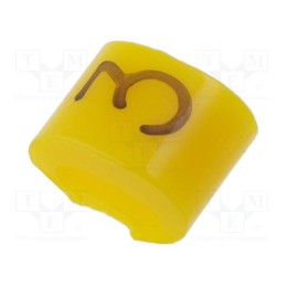 1 pcg x KURANT - MZ-0/3 - Markers, Marking: 3, 1.1÷2.5mm, H: 3mm, A: 6mm, -30÷100°C, leaded