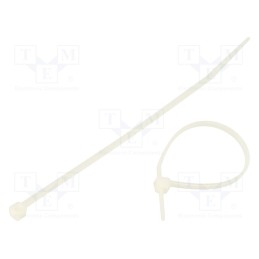 1 pcg x RADPOL - TOOCW012002501 - Cable tie, L: 120mm, W: 2.5mm, polyamide, 80N, natural, 100pcs.