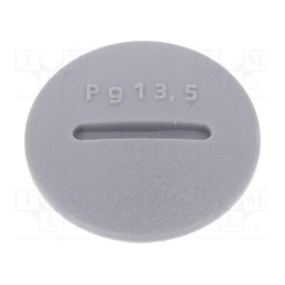 1 pcg x ALPHA WIRE - HPP13 SL080 - Stopper, PG13,5, polyamide, dark grey, Thread: PG, 6mm, 10pcs.