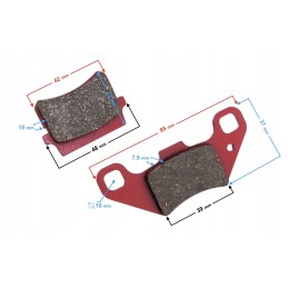 Front brake pads atv 150 250 bashan
