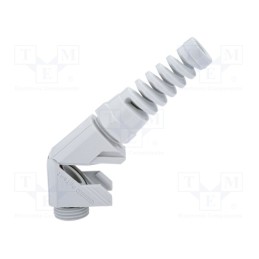 1 pcs x HUMMEL - 1.314.1100.14 - Cable gland, angular, PG11, IP68, polyamide, grey, HSK-W-FLEX