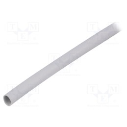 1 pcs x FIX&FASTEN - SRT6 - Insulating tube, silicone, light grey, -30÷200°C, Øint: 6mm, L: 1m
