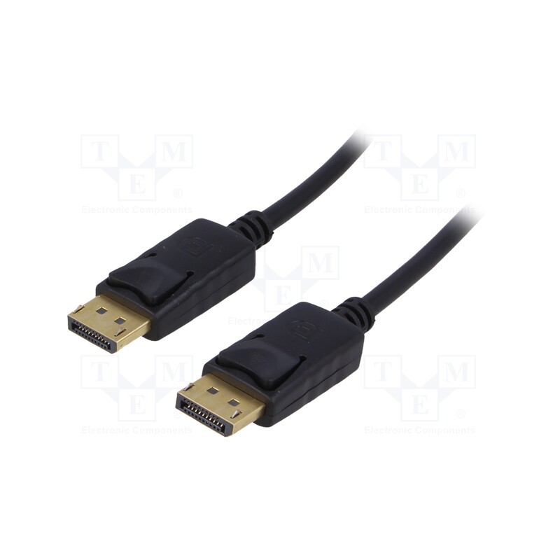 1 pcs x AKYGA - AK-AV-10 - Cable, DisplayPort 1.2, DisplayPort plug,both sides, 1.8m, black