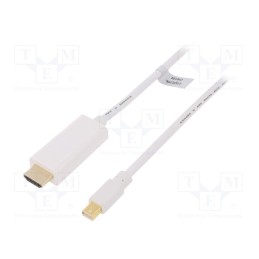 1 pcs x LOGILINK - CV0124 - Cable, DisplayPort 1.2, HDMI plug,mini DisplayPort plug, 3m