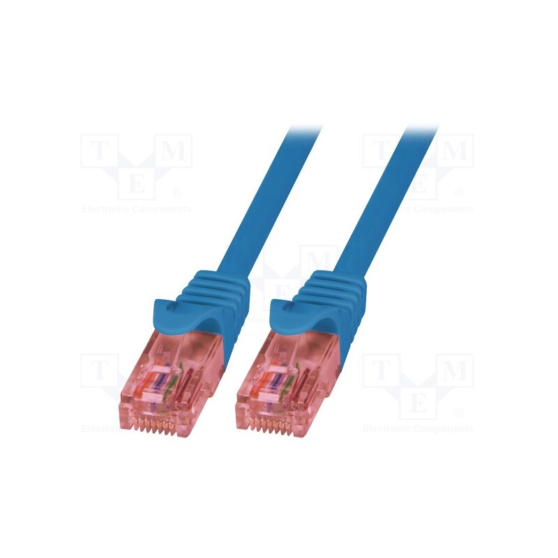 1 pcs x LOGILINK - CQ2046U - Patch cord, U/UTP, 6, stranded, Cu, LSZH, blue, 1.5m, RJ45 plug