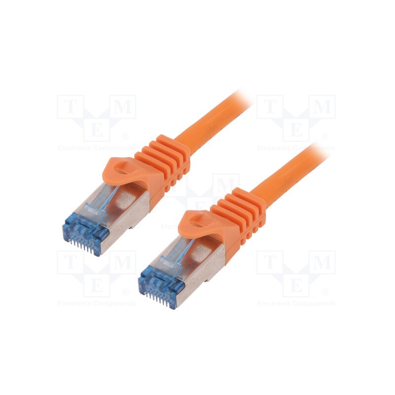 1 pcs x LOGILINK - CQ3048S - Patch cord, S/FTP, 6a, stranded, Cu, LSZH, orange, 1.5m, 27AWG