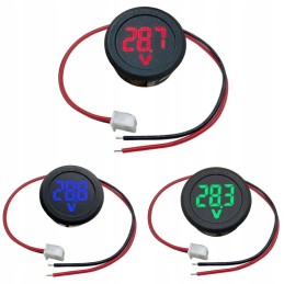 DC 5 100v panel voltmeter, mix of 3 colors