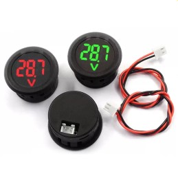 DC 5 100v panel voltmeter, mix of 3 colors