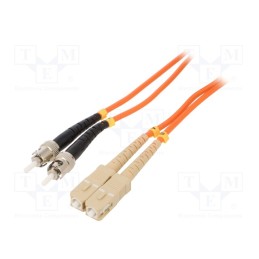 1 pcs x GEMBIRD - CFO-STSC-OM2-5M - Fiber patch cord, OM2, SC/UPC,ST/UPC, 5m, Optical fiber: 50/125um