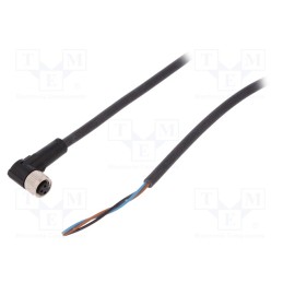 1 pcs x LAPP - AB-C3-2,0PUR-M8FA - Connection lead, M8, PIN: 3, angled, 2m, plug, 60VAC, 4A, -25÷80°C