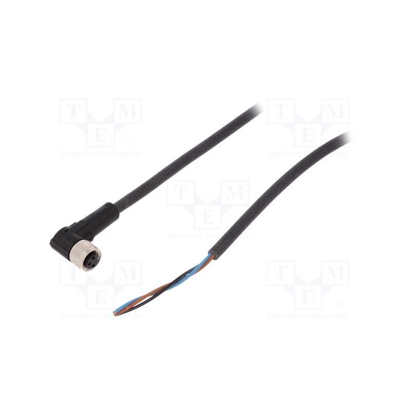 1 pcs x LAPP - AB-C3-2,0PUR-M8FA - Connection lead, M8, PIN: 3, angled, 2m, plug, 60VAC, 4A, -25÷80°C