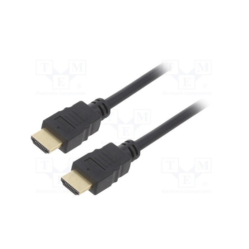 1 pcs x Goobay - 61161 - Cable, HDCP 2.2,HDMI 2.0, HDMI plug,both sides, PVC, 5m, black