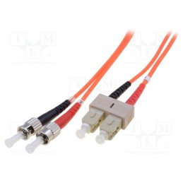 1 pcs x DIGITUS - DK-2512-02 - Fiber patch cord, OM2, SC/UPC,ST/UPC, 2m, Optical fiber: 50/125um