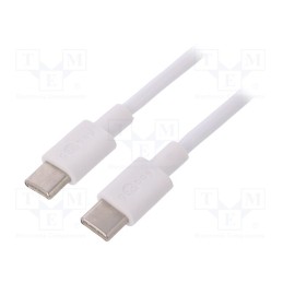 1 pcs x Goobay - 66315 - Cable, USB 2.0, USB C plug,both sides, 0.5m, white