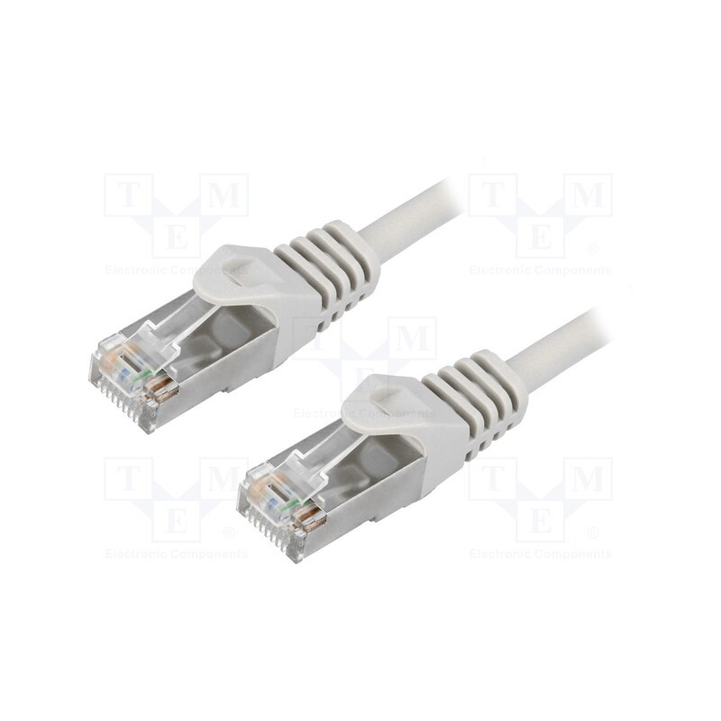 1 pcs x LOGILINK - CP1092S - Patch cord, F/UTP, 5e, stranded, CCA, PVC, grey, 10m, 26AWG, shielded