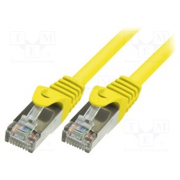 1 pcs x LOGILINK - CP1087S - Patch cord, F/UTP, 5e, stranded, CCA, PVC, yellow, 7.5m, 26AWG