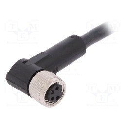 1 pcs x LAPP - AB-C4-10,0PUR-M8FA - Connection lead, M8, PIN: 4, angled, 10m, plug, 60VAC, 4A, -25÷80°C