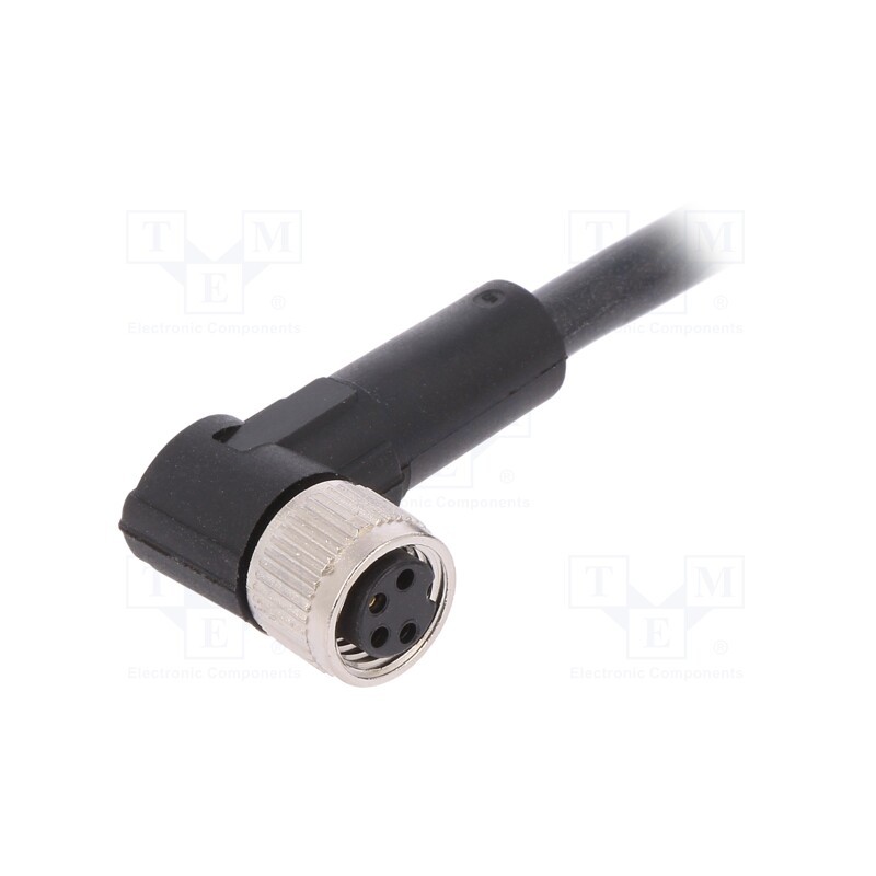 1 pcs x LAPP - AB-C4-10,0PUR-M8FA - Connection lead, M8, PIN: 4, angled, 10m, plug, 60VAC, 4A, -25÷80°C