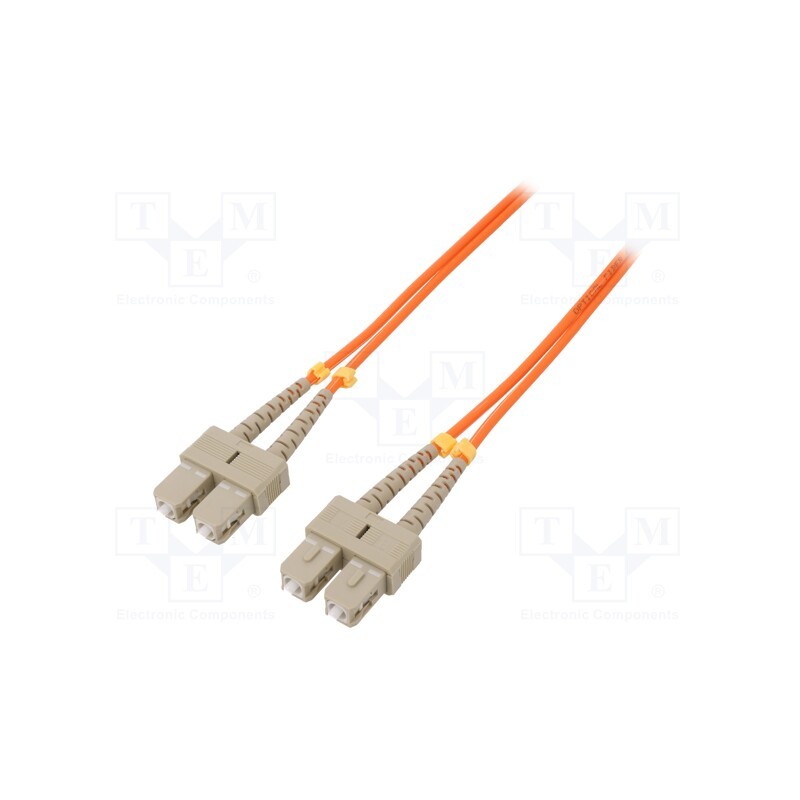 1 pcs x QOLTEC - 54012 - Fiber patch cord, OM2, SC/UPC,both sides, 3m, LSZH, orange