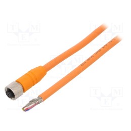 1 pcs x LUMBERG AUTOMATION - RKTS 8-184/2 M - Connection lead, M12, PIN: 8, straight, 2m, plug, 30VAC, 4A, -25÷80°C