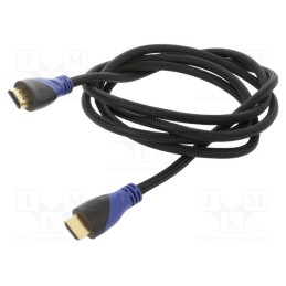 1 pcs x SAVIO - SAVKABELCL-48 - Cable, HDMI 1.4, HDMI plug,both sides, Len: 2m, black, 30AWG